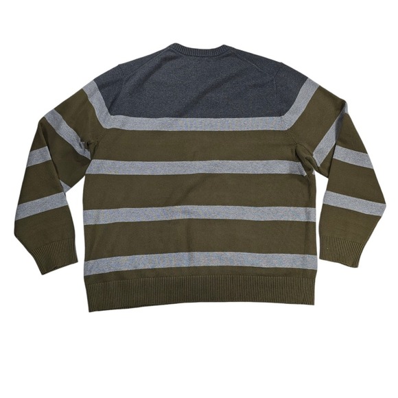 Duluth Strongarm Crew Sweater Mens XL Gray Brown Colorblock Outdoor Casual - Picture 3 of 8